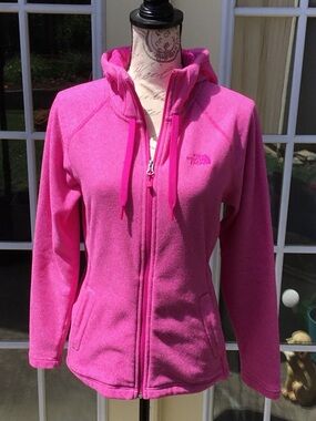 The North Face Hot Pink Full-Zip Fleece Jacket